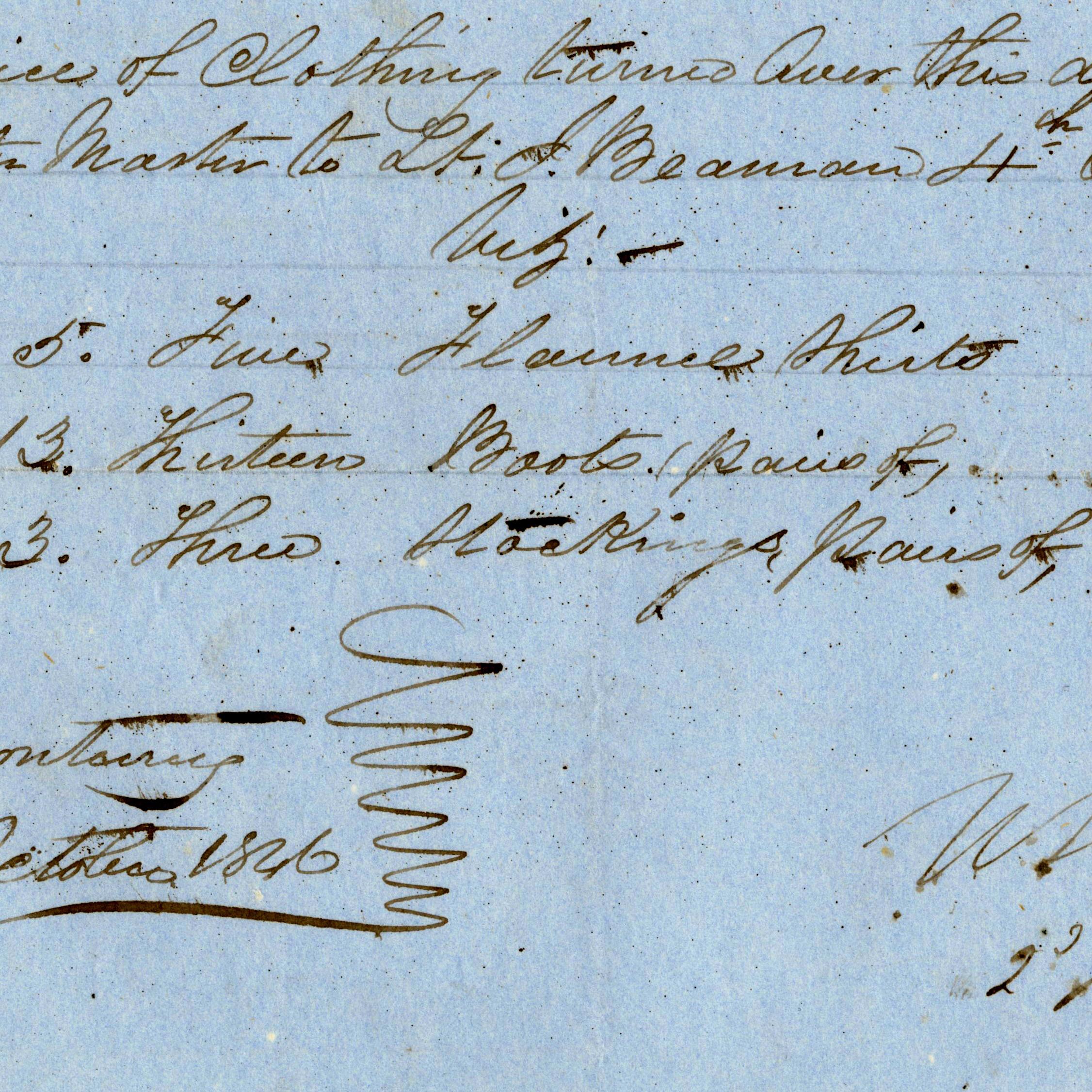 Quartermaster Invoice