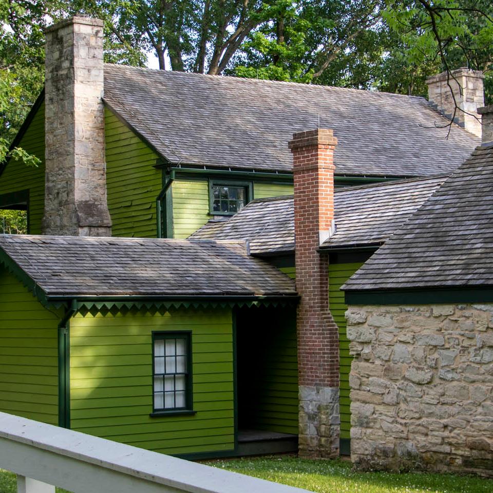 (White Haven exterior, back detail)