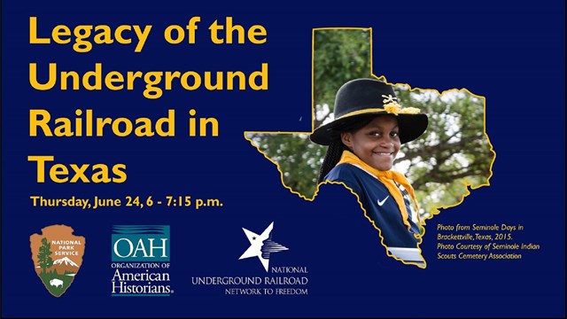 Graphic Reading Legacy of the Underground Railroad  in Texas 