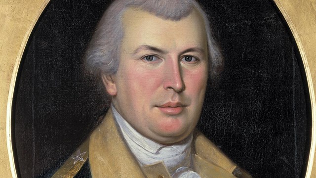 A painting of Revolutionary War General Nathaniel Greene