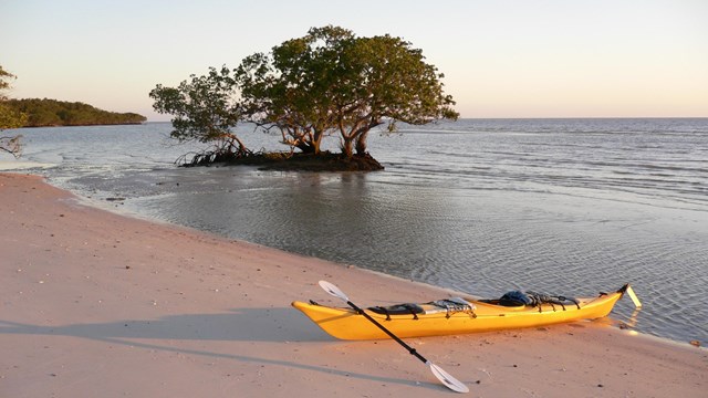 Kayak in the wilderness at Everglades National Park.