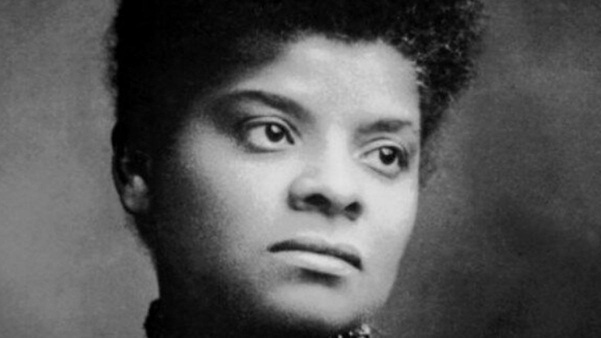 black and white photo of Ida B Wells. Wikimedia
