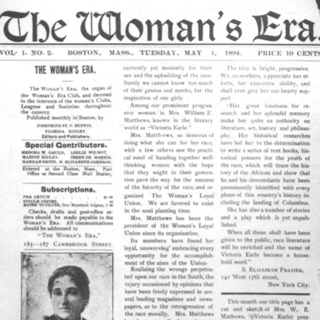 Cover of the Woman's Era, newspaper of the club, May 1, 1894. 