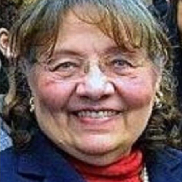 Color photo of Diane Nash smiling into the camera