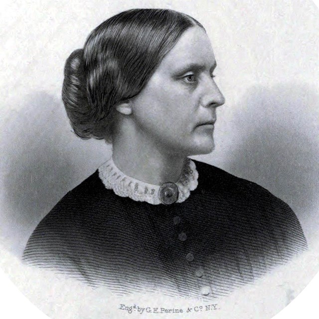 Portrait of Susan B. Anthony, c. 1855. Public Domain