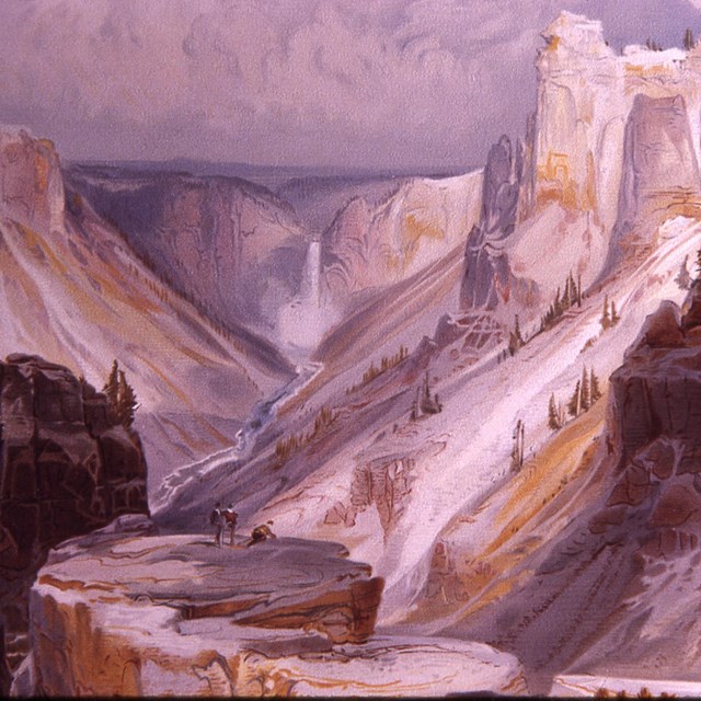 Thomas Moran's painting of the Grand Canyon of the Yellowstone River