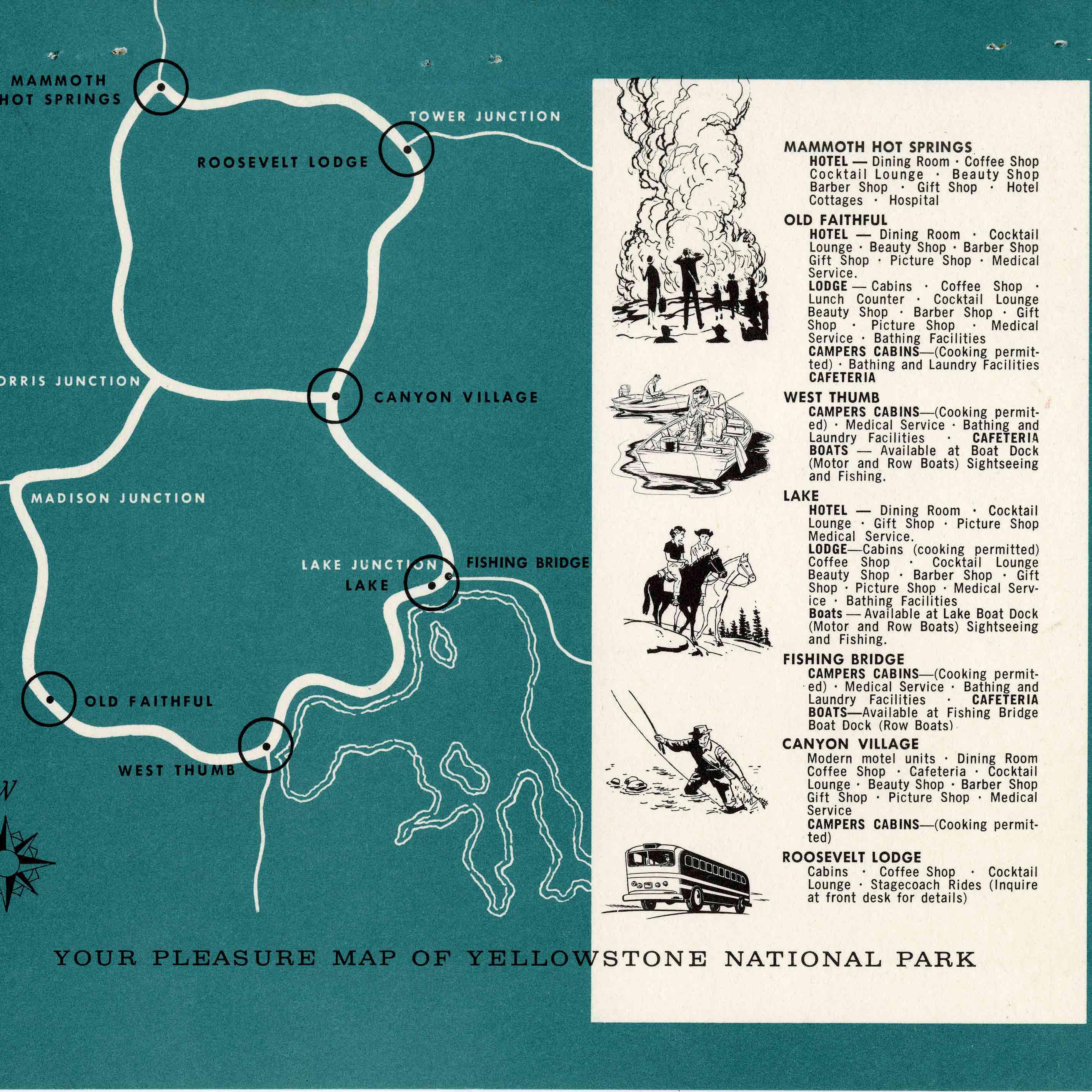Your Pleasure Map of Yellowstone NP