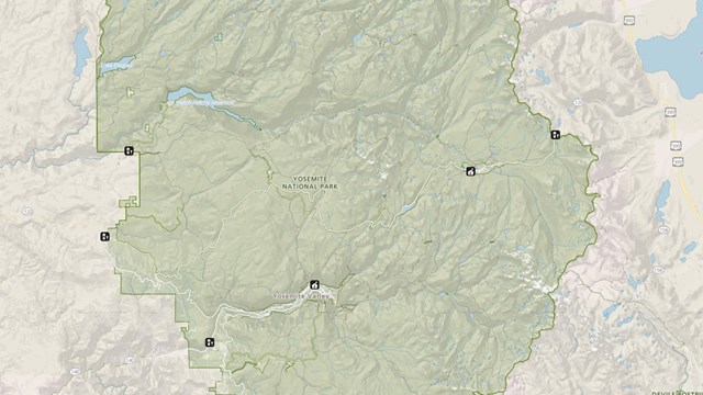 image of Yosemite map
