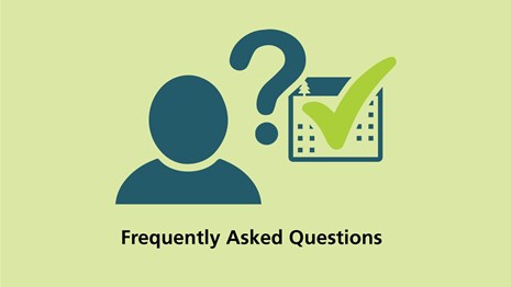 Image of person with a question mark "Frequently Asked Questions"
