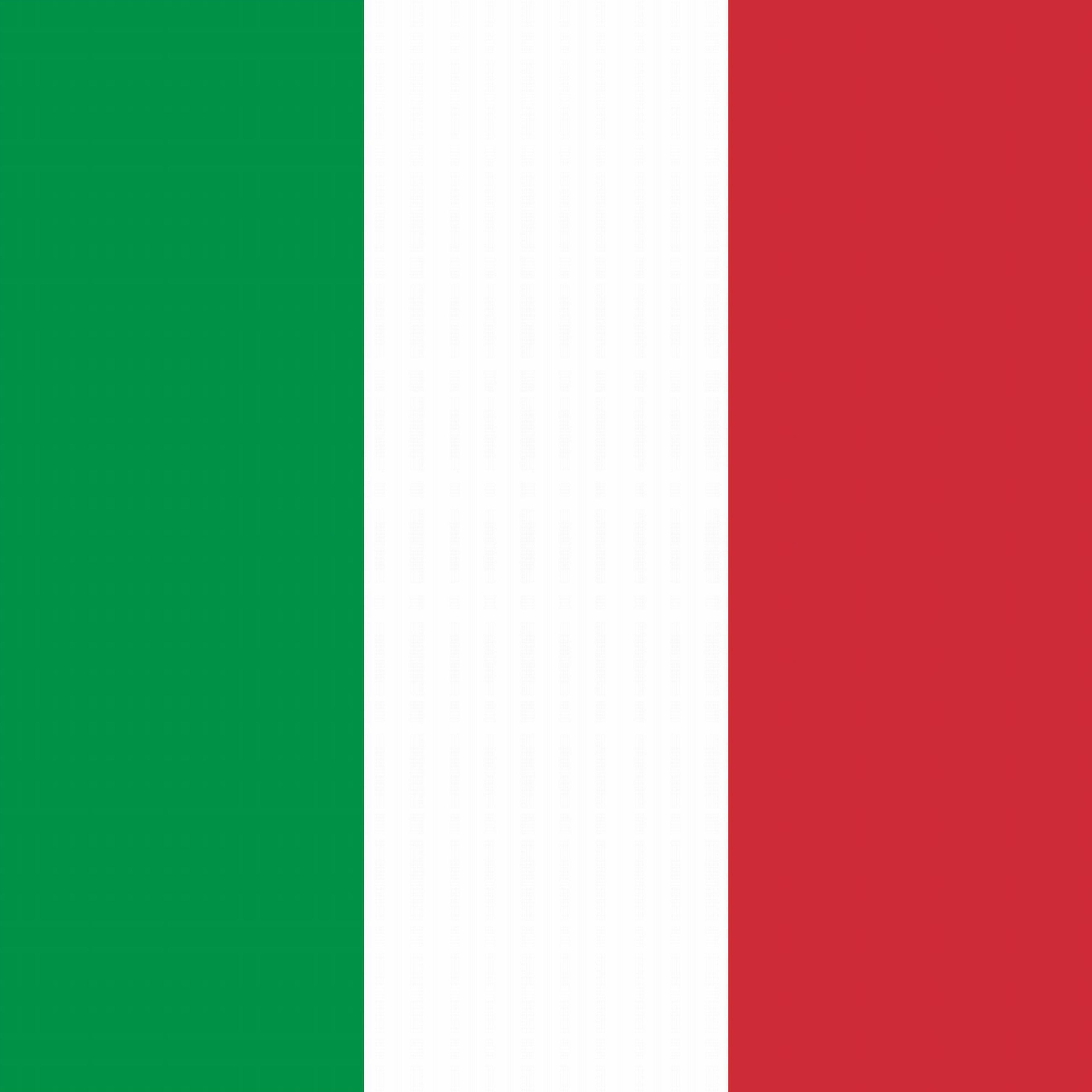 The Italian flag.