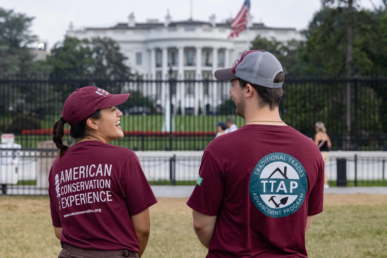 Traditional Trades Advancement Program (TTAP) interns Kendall Soriano (left) and Brenton Tate (right