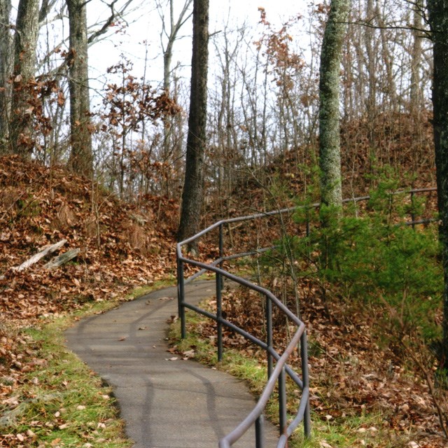 Walkway going up to the Pinnacle Overlook