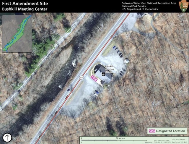 Bushkill Meeting Center public assembly map