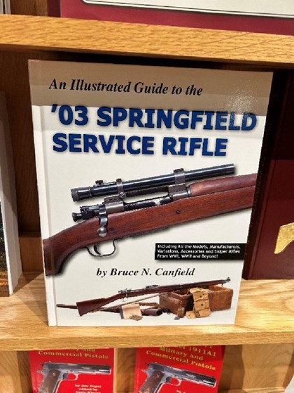 Picture of book cover.  Shows closeup of action of 1903A4 rifle.