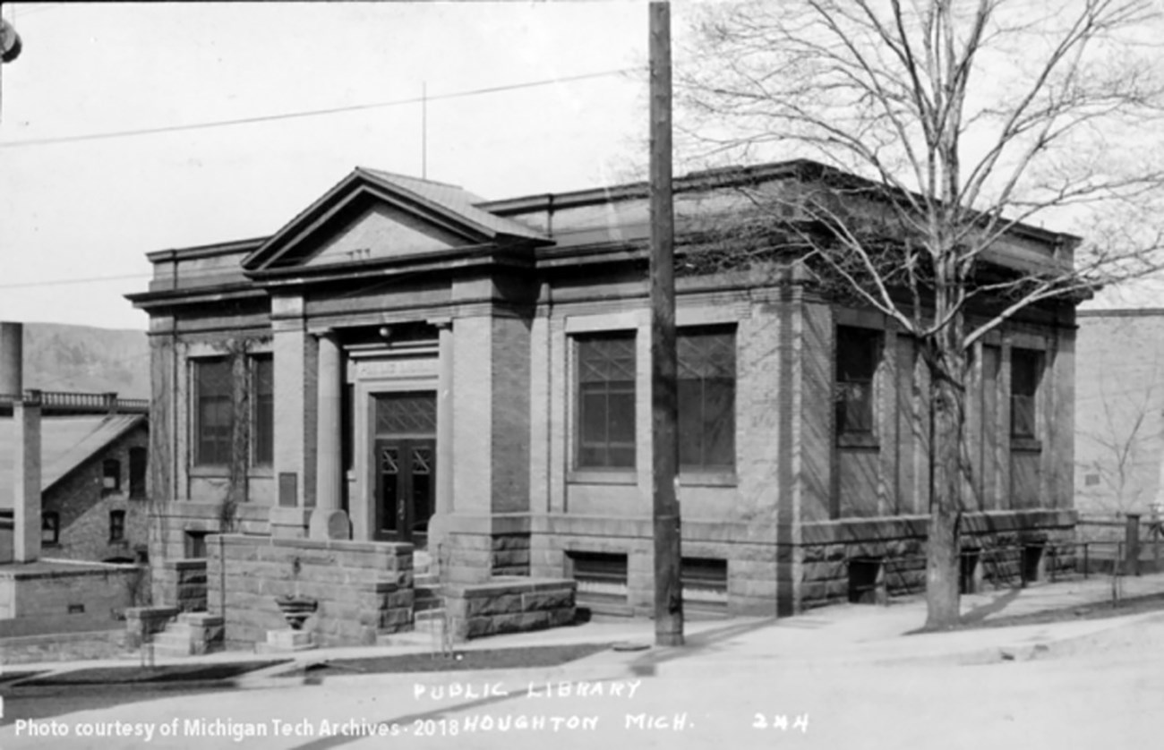 Carnegie Library Historic Image MTU Archives