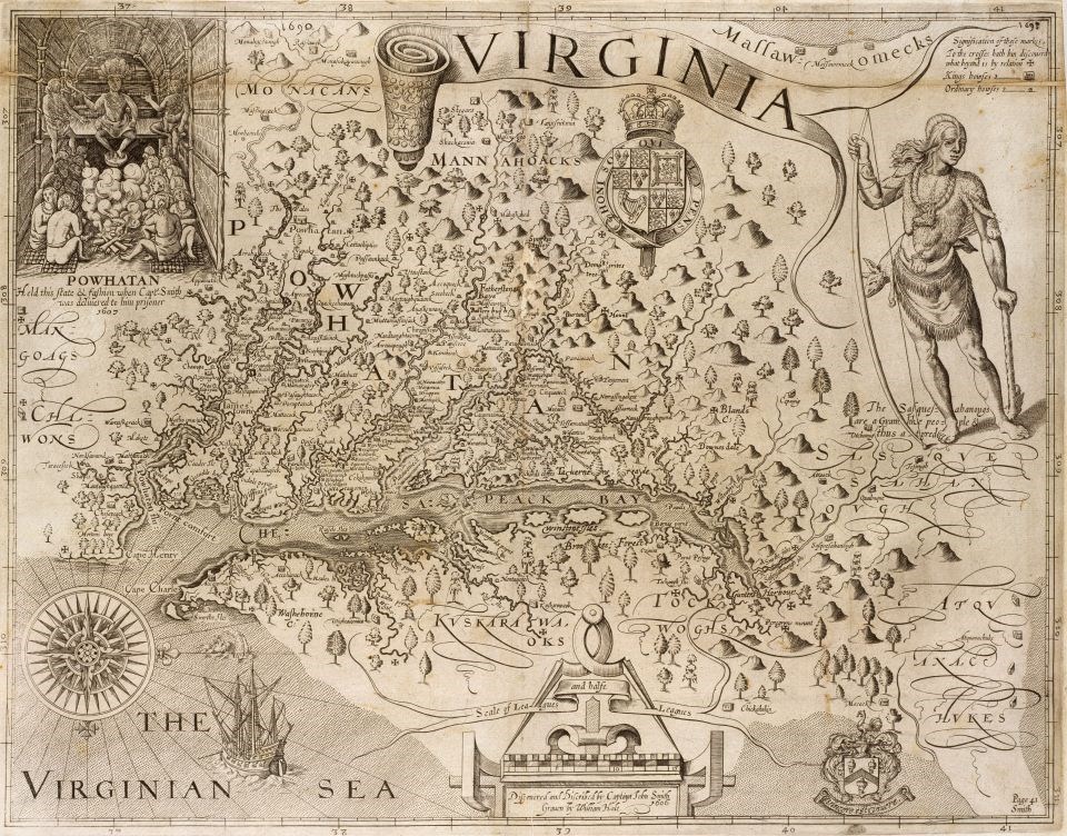 John Smith's Chesapeake Map