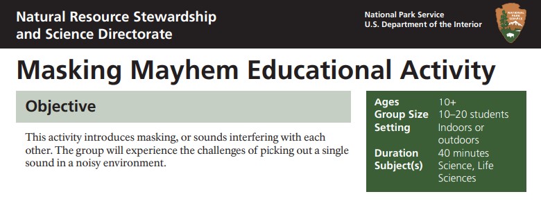 Header for Masking Mayhem educational activity