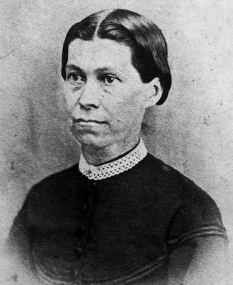 Portrait of a woman in a black dress