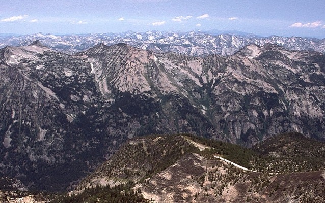 view of the bitterroot mountains