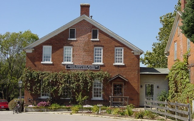 exterior photo of the Museum of Amana History