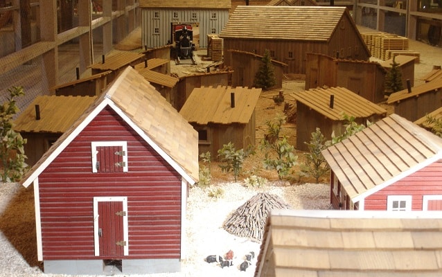 miniature farm complex in the barn museum