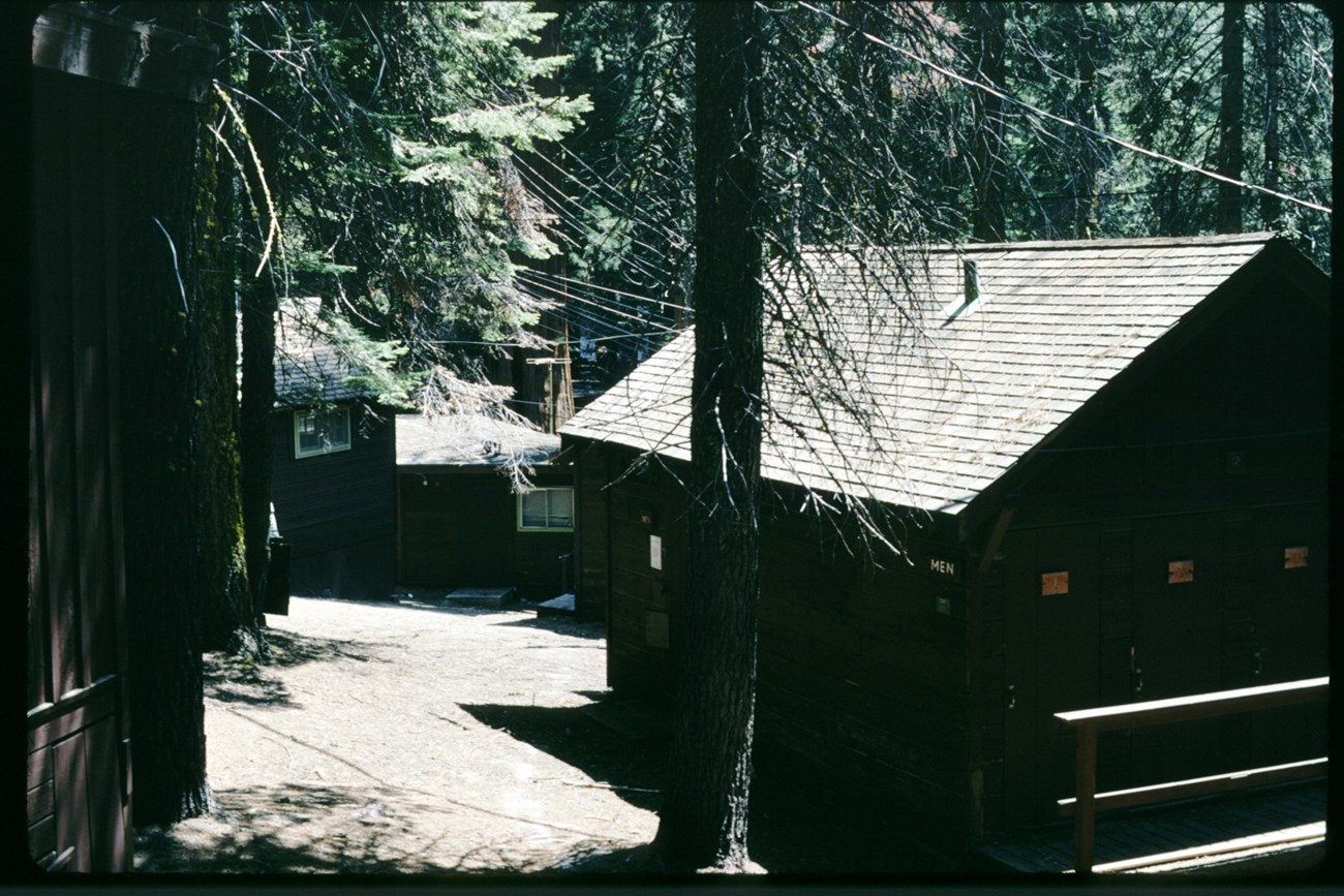 A view in the Lodge area before restoration