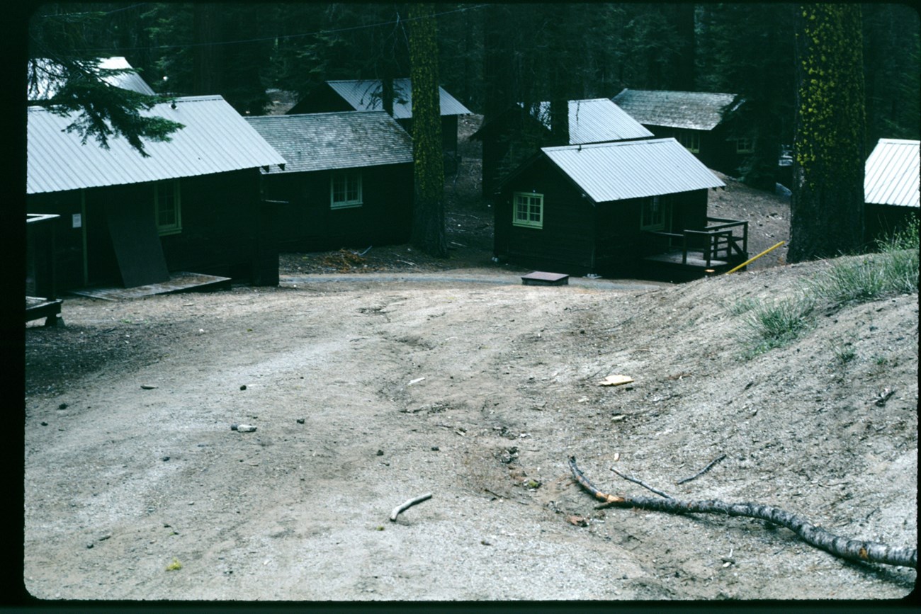 A view in the Lodge area before restoration