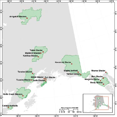 map of south central and southeast alaska