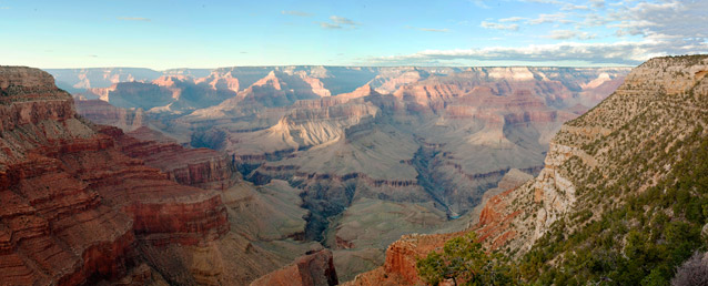 The Grand Canyon is the largest stream valley dissecting the tablelands of the Colorado Plateau