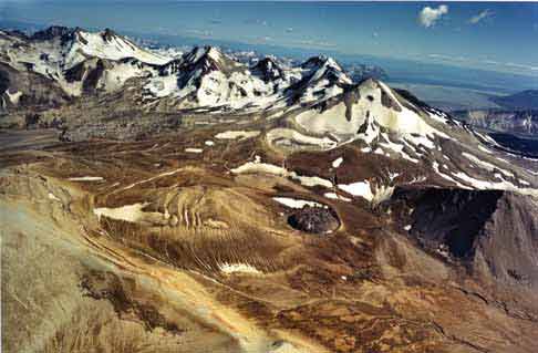 aerial view of a mountainous landscape