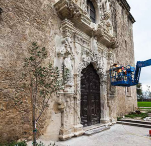 Preservation of the old mission is an ongoing challenge. 