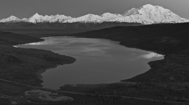 Lake with Denali in the background