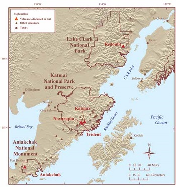 map of south-central Alaska