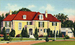 Historic postcard view of the Commanding Officer's Quarters