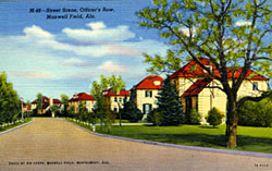 Historic postcard of the Senior Officers' Quarters
