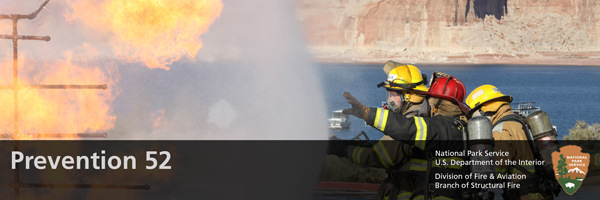 Firefighter training with a live fire