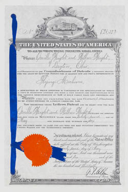 Wright brothers finally received this patent in 1906 for their airplane 