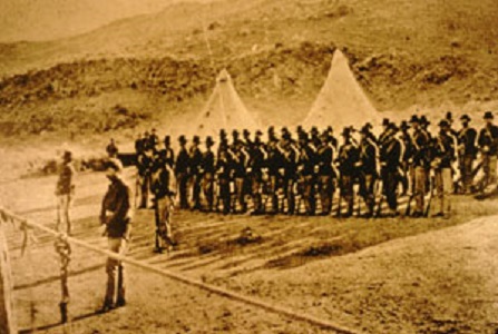 Soliders at Lava Beds