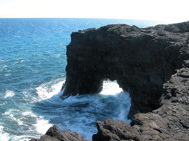 Sea Arch at Hawaii Volcanoes National Park. NPSphoto/DalePate
