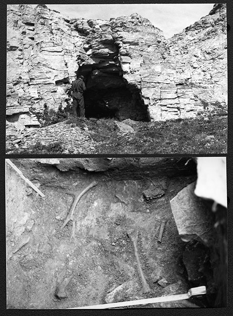 old black and white photos of excavations