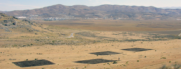 Research plots at Golden Spike National Monument in Utah 