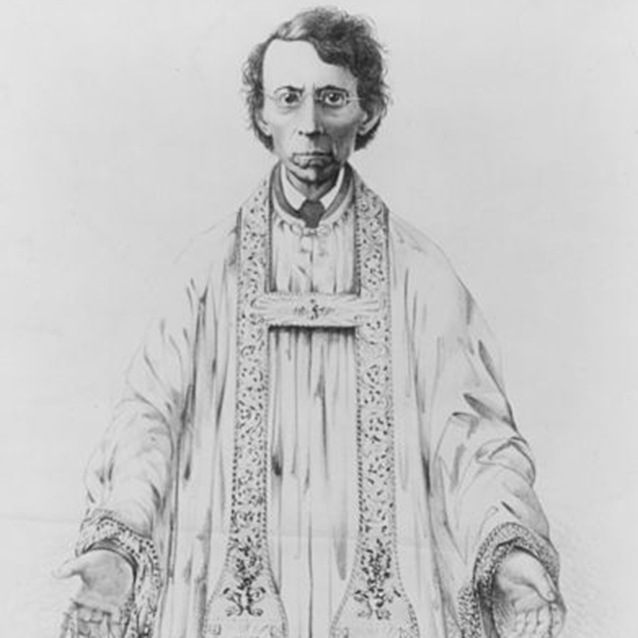 Drawn portrait of Felix Varela 1953. Library of Congress