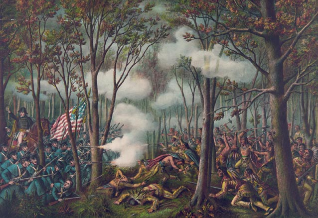 Painting of the Battle of Tippecanoe
