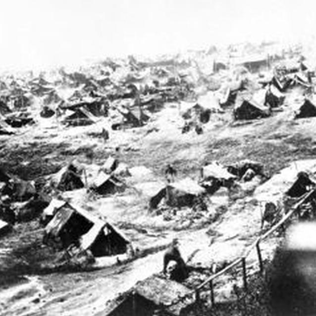 Photograph of Andersonville prison.