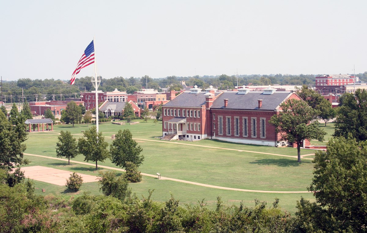 Aerial view of visitor center