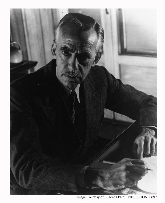 Eugene O'Neill at home at Tao House.