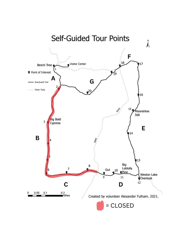 Boardwalk Map with Construction Closure
