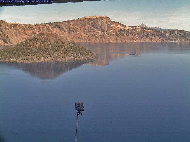 Crater Lake Webcam - Somebody's Selfie Stick