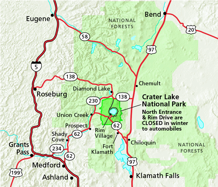 Highway Map Showing Winter Road Closures