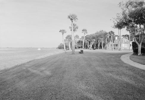 Figure 2: View from front lawn to Kingsley Plantation.